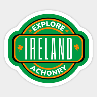 Achonry, Ireland - Irish Town Sticker